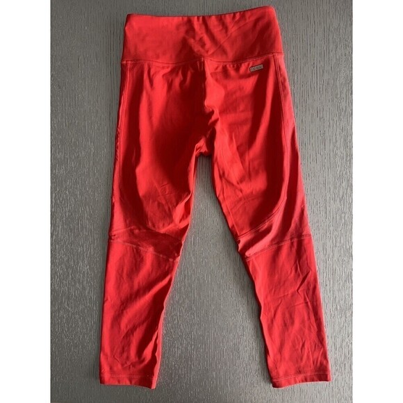ALALA Vamp Cropped High Waisted Leggings Red Lava Size XS New Athletic Yoga - Picture 6 of 7